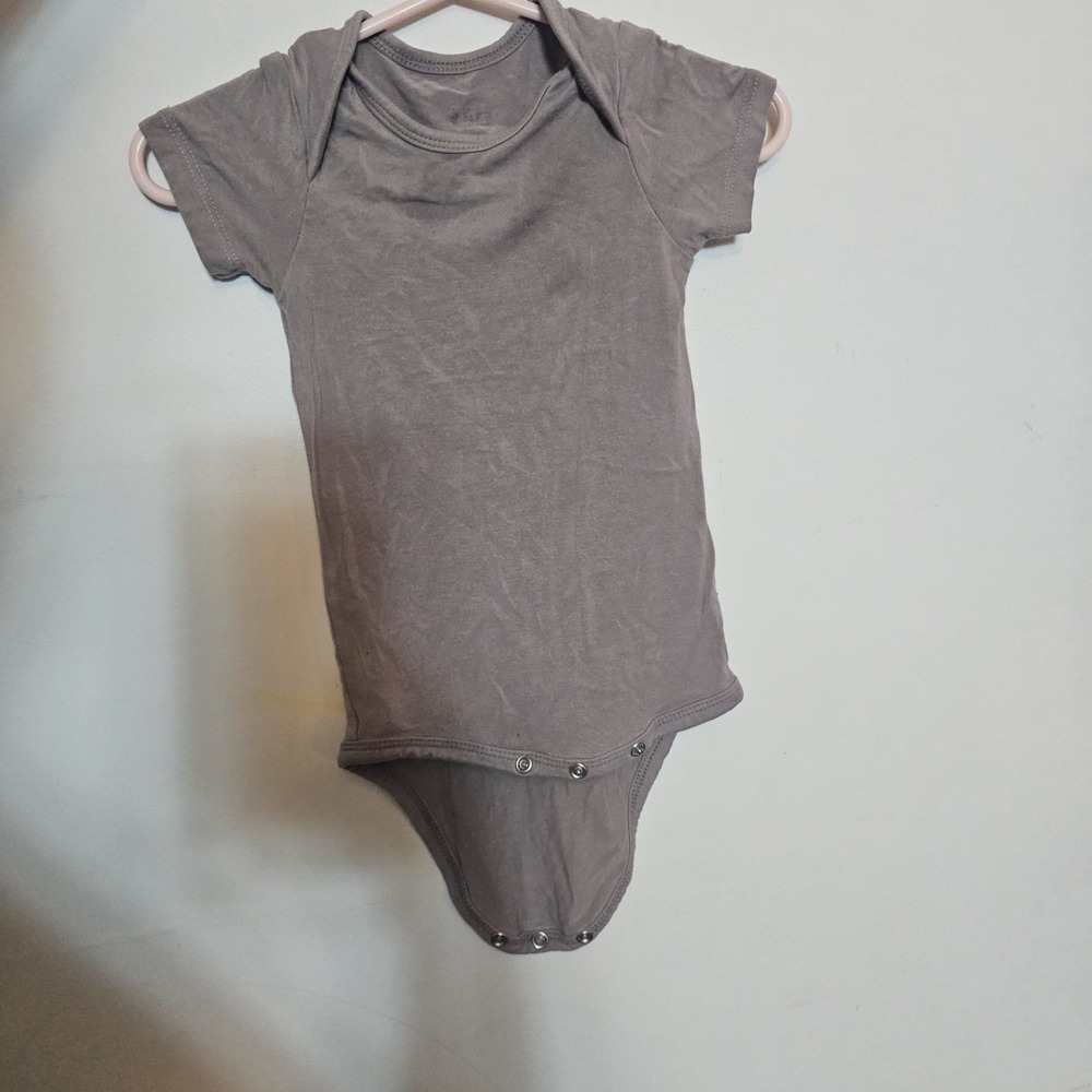 Kyte Baby Basic Bamboo White Short Sleeve Bodysuit, 3-6 Months